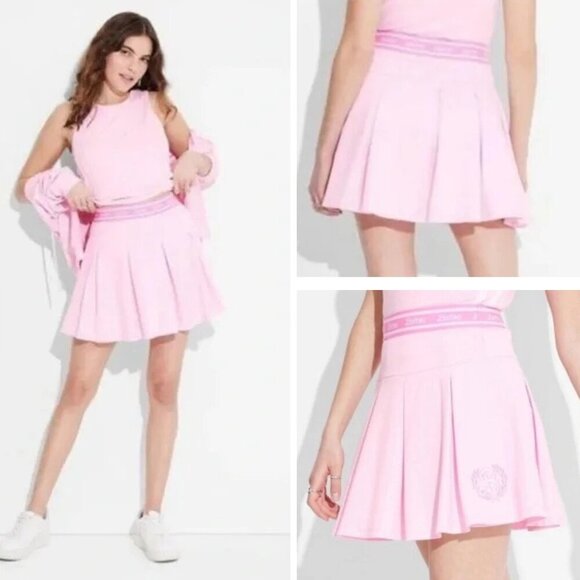 Barbie Mattel Hybrid Pink Elastic Pull On Sporty Pleated Mini Skort 47018 - Picture 1 of 11